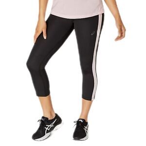 Asics Athletic Cropped Leggings Women's XS Pockets Capris Reflective Athleisure